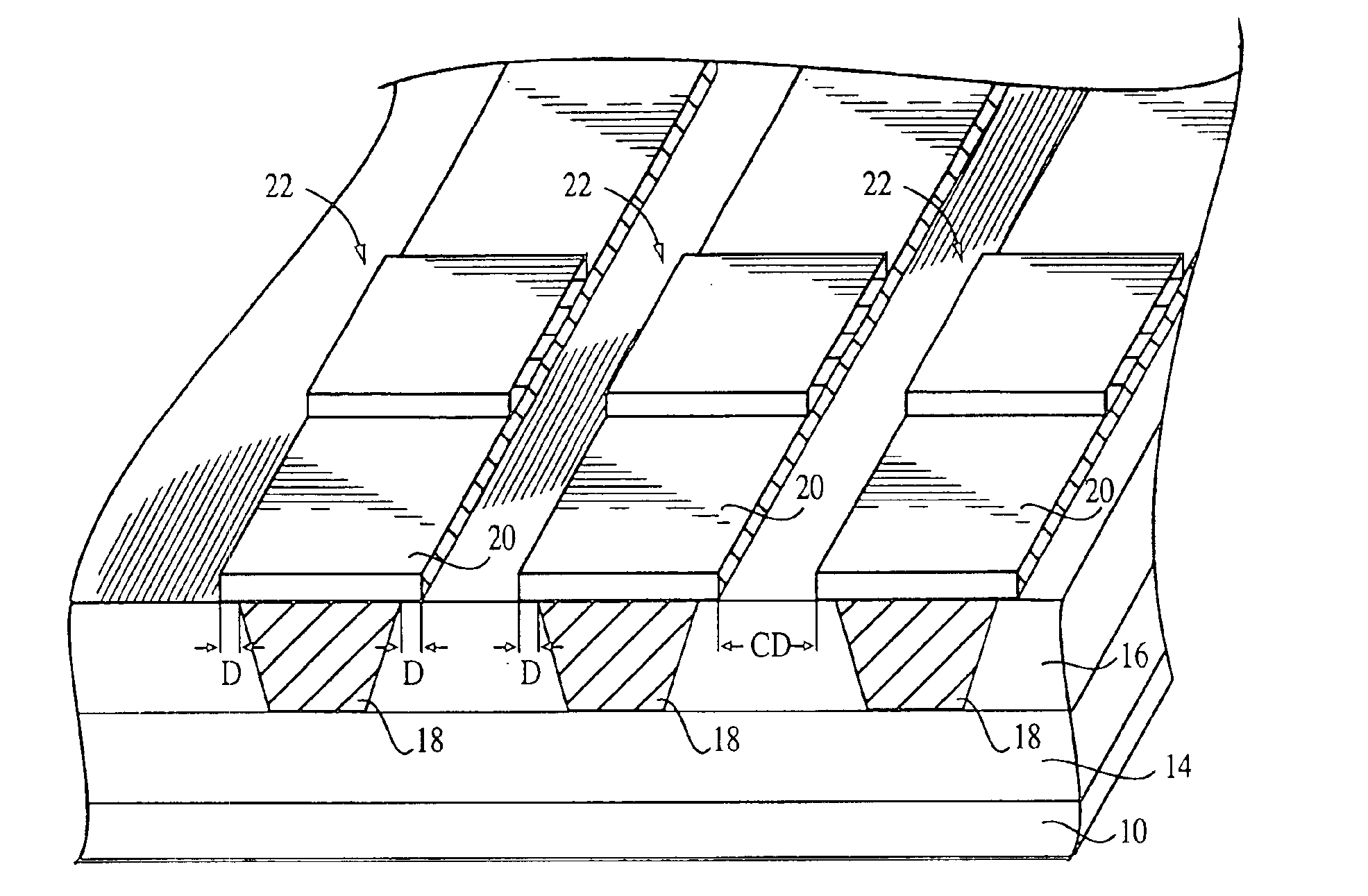 Minimally spaced MRAM structures