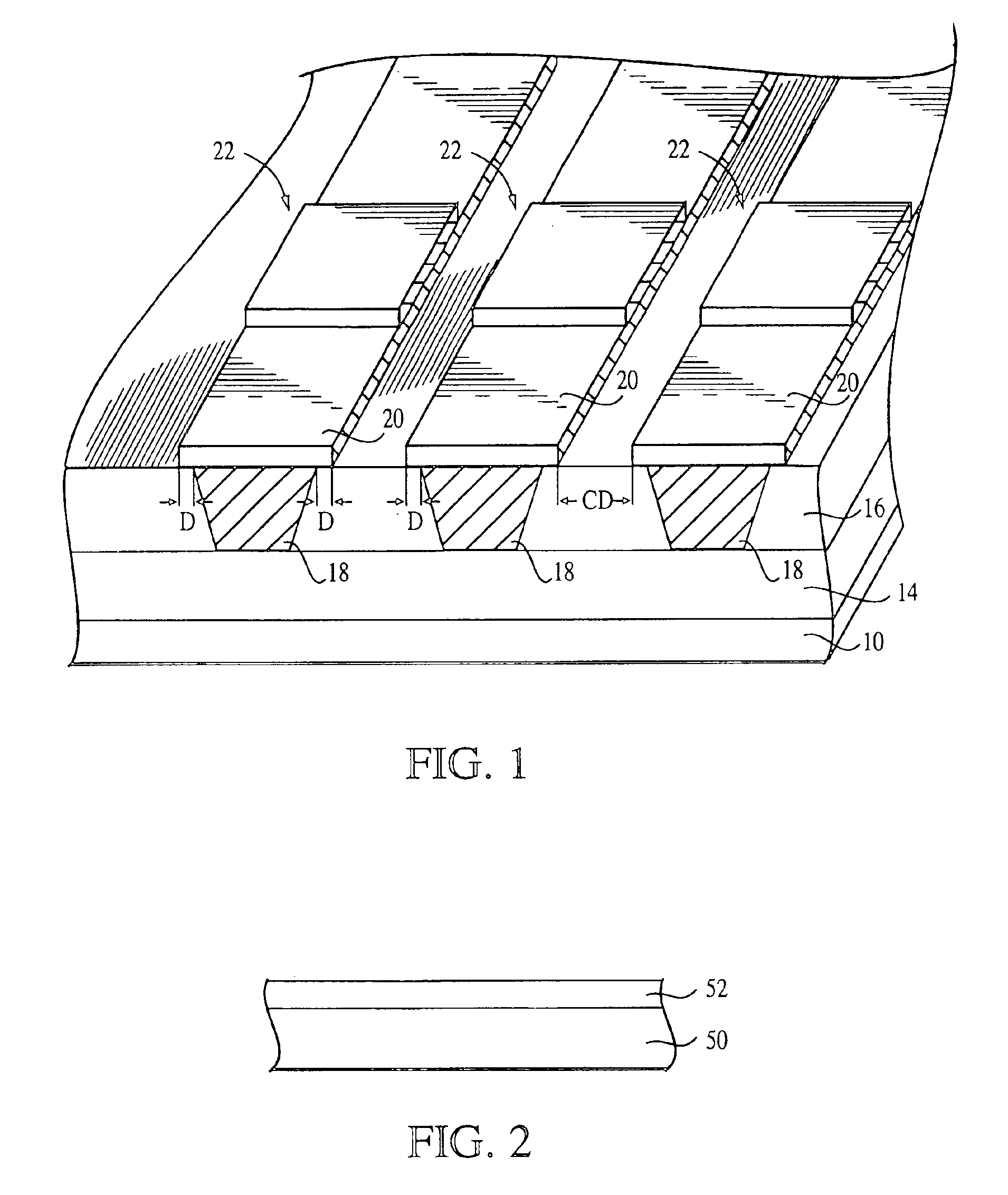 Minimally spaced MRAM structures