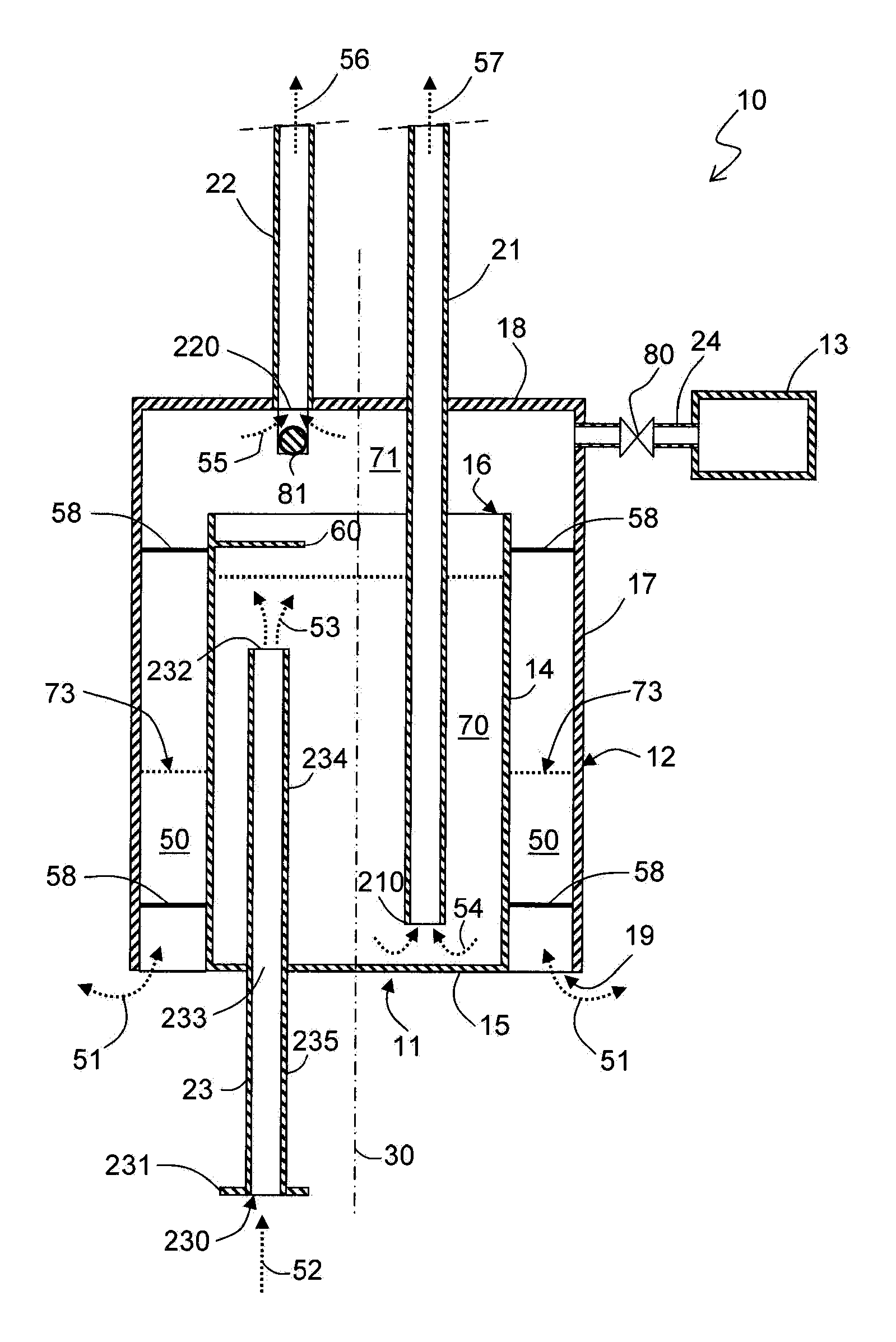 Method and device for collecting a light underwater fluid such as fresh water or hydrocarbons