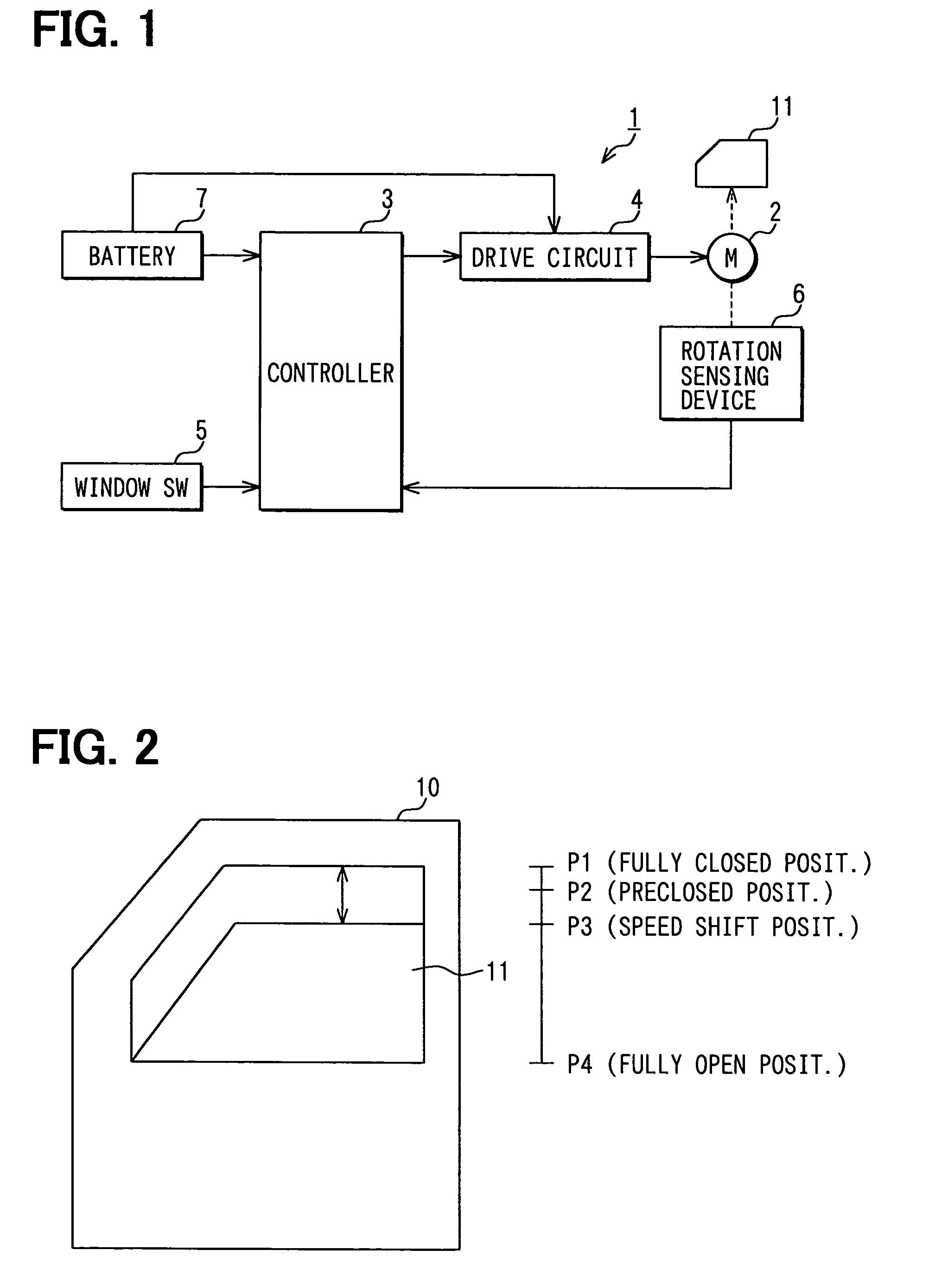 Closing member control system