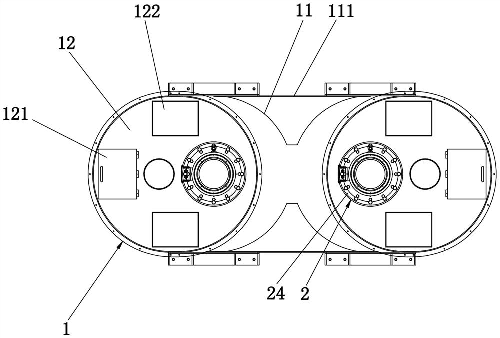 Foam concrete stirring device and method