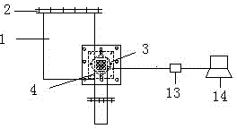 Test device and method for studying erosion damage under pipe bag dam joint breakage condition