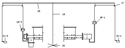 Test device and method for studying erosion damage under pipe bag dam joint breakage condition