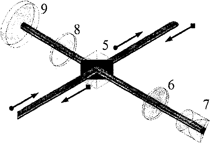 Method and device for measuring light beam orbit angular momentum spectrum