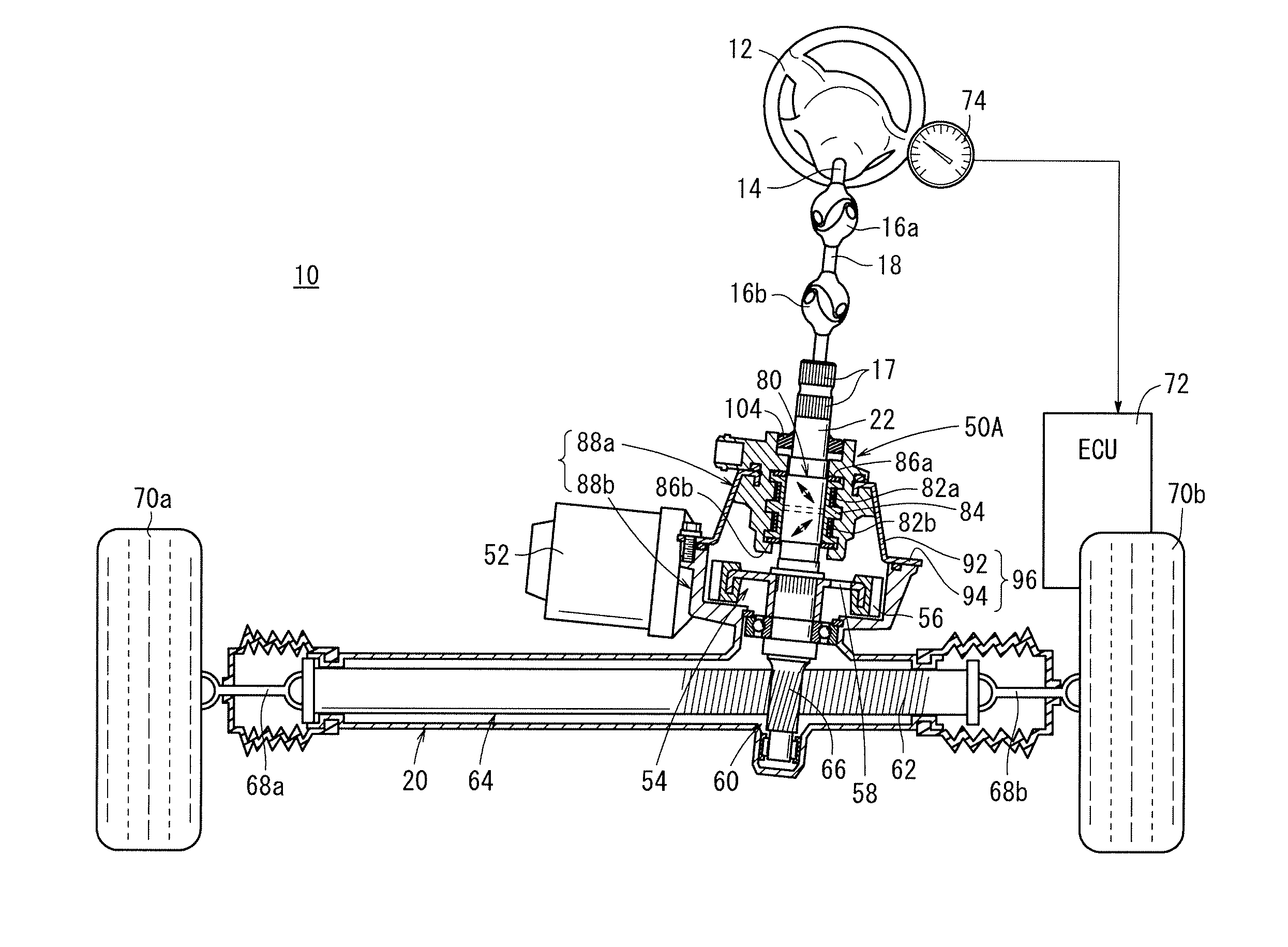 Magnetostrictive torque sensor and electrical power steering device