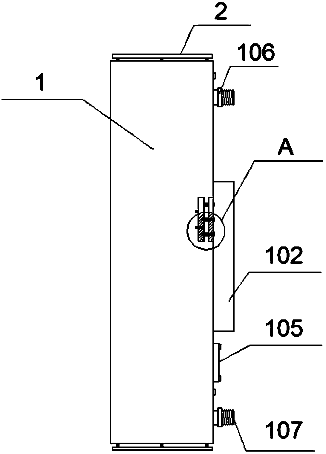 Protective water tank for transport vehicle and mounting mechanism of protective water tank