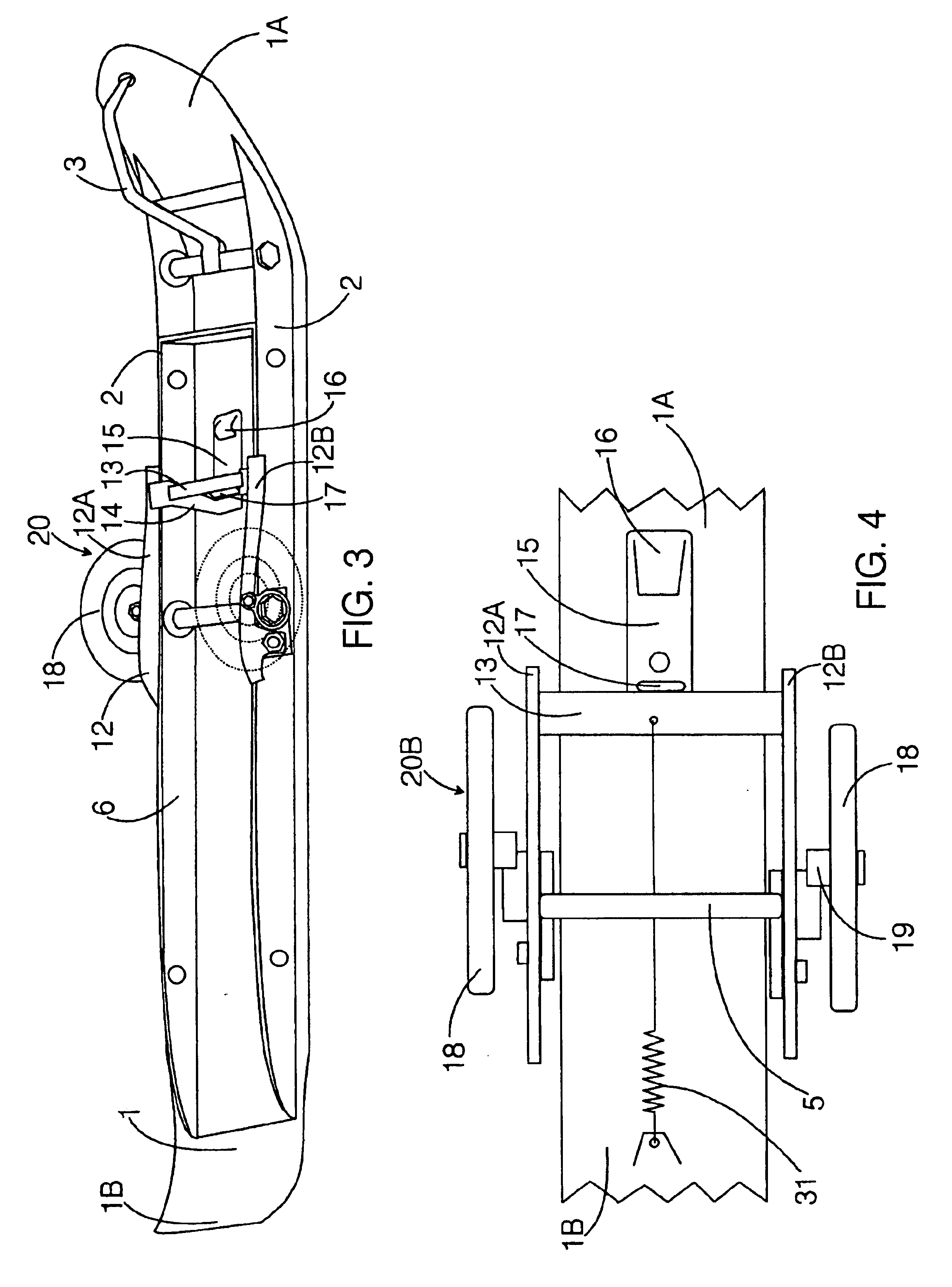 Convertible ski-supported vehicle