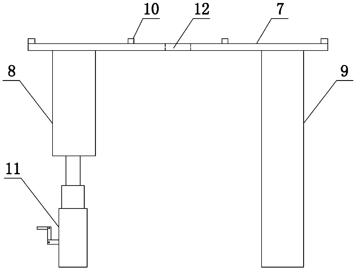 A correction device for a variable disc spring support and hanger