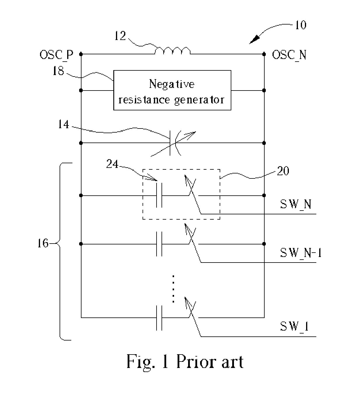 Switched capacitor circuit capable of minimizing clock feedthrough effect and having low phase noise and method thereof