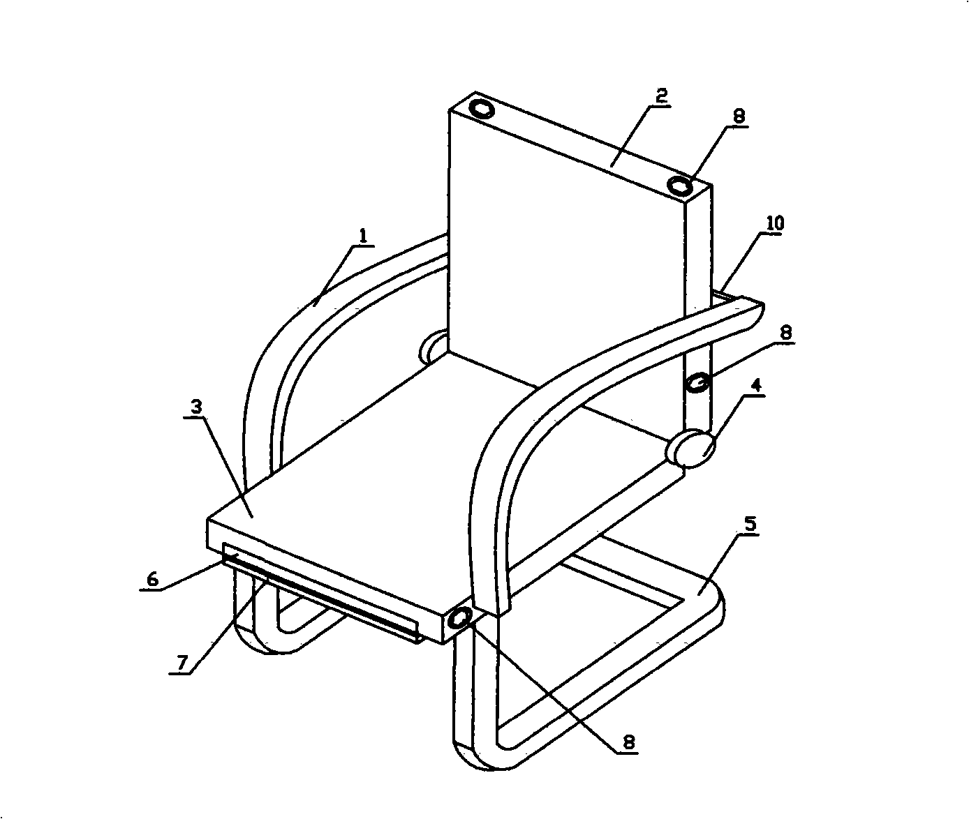 Multifunctional body-building chair and use method