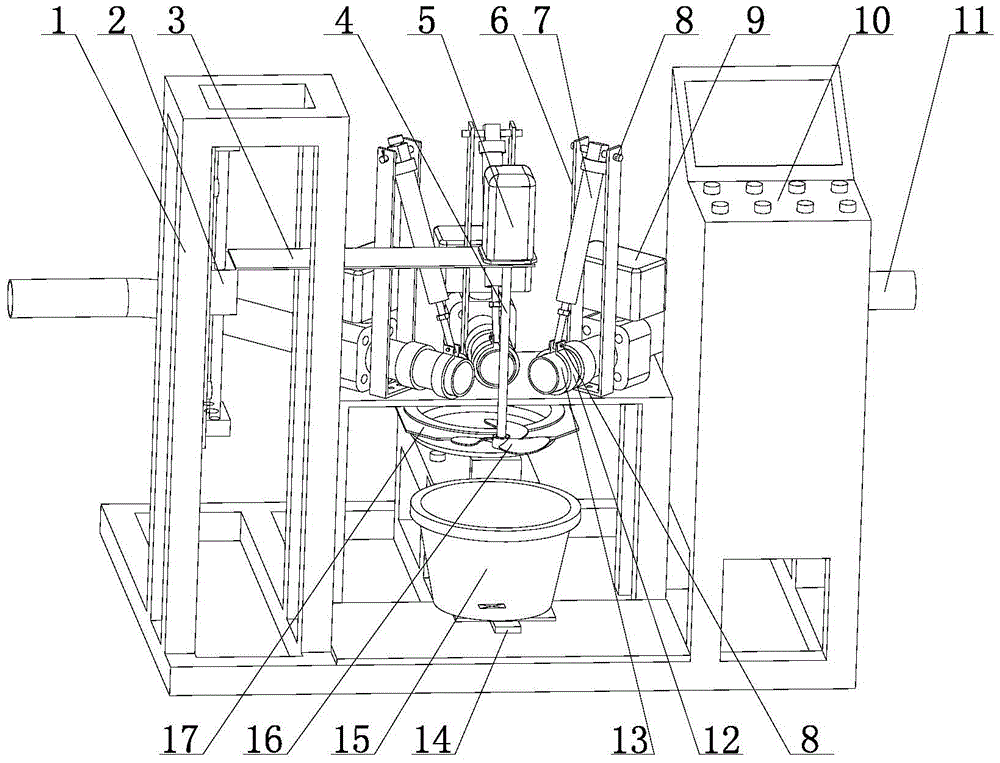 Composite material full-automatic preparation device