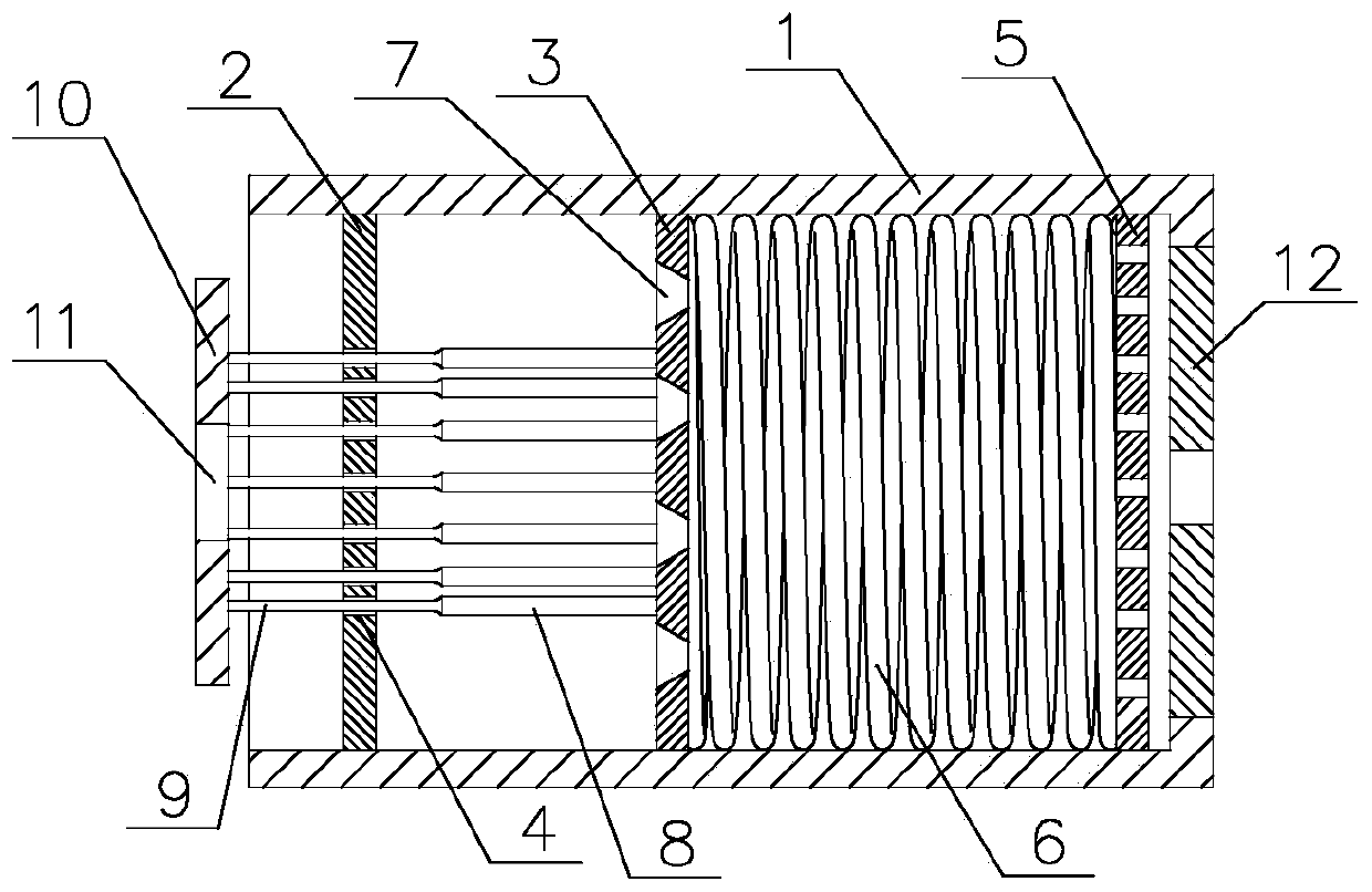 Ignition oil gun head with blockage removal device