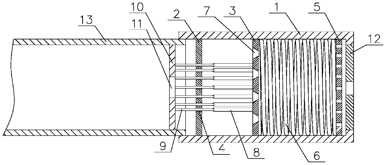 Ignition oil gun head with blockage removal device