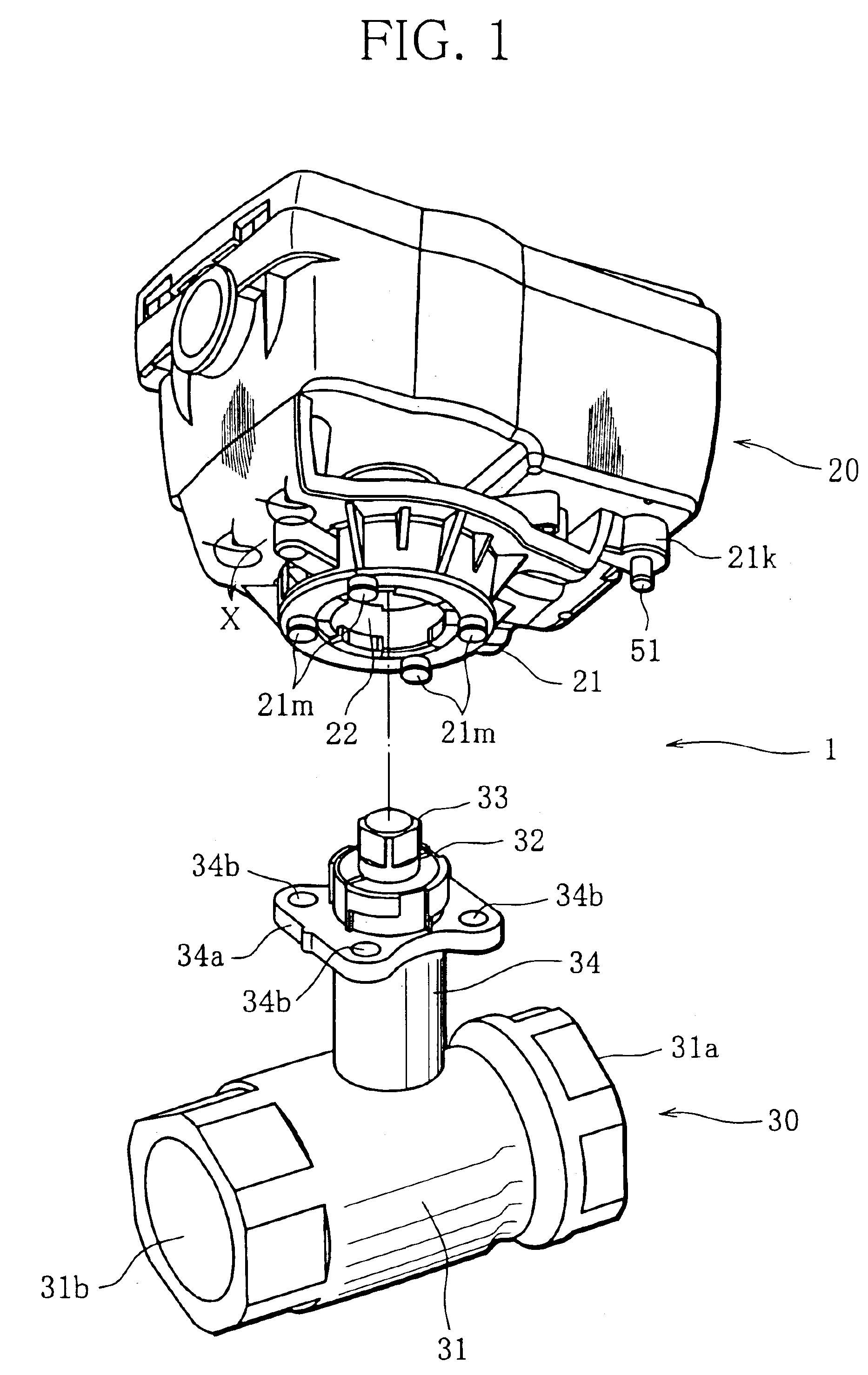 Actuator for driving rotary valve actuator and valve device with the actuator