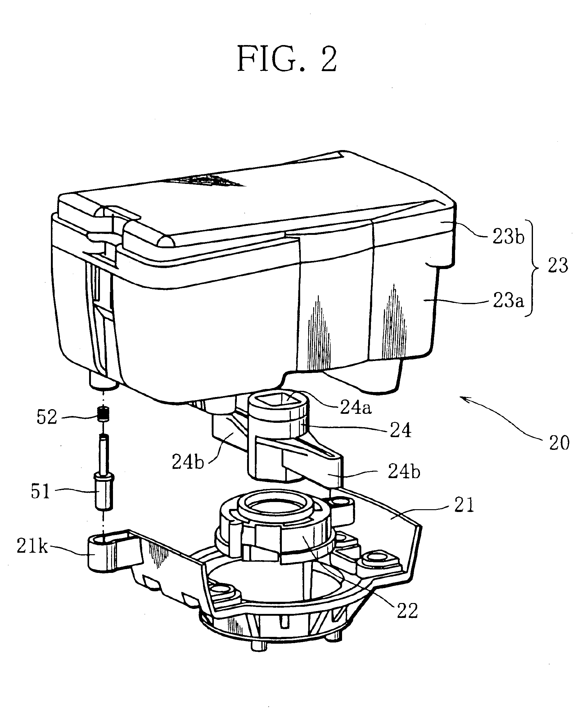 Actuator for driving rotary valve actuator and valve device with the actuator