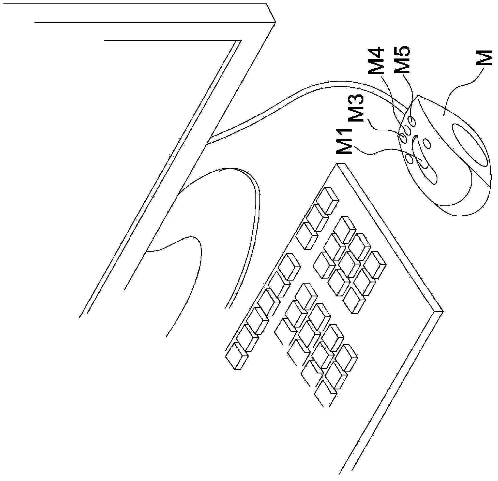 Touch gesture rapid input device