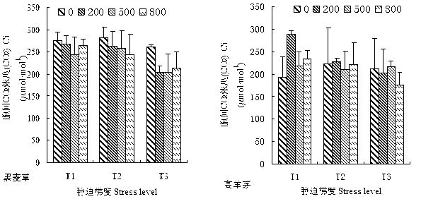 Method for increasing photosynthetic capacity of drought mixed matrix lawn plants by adopting rare-earth cerium