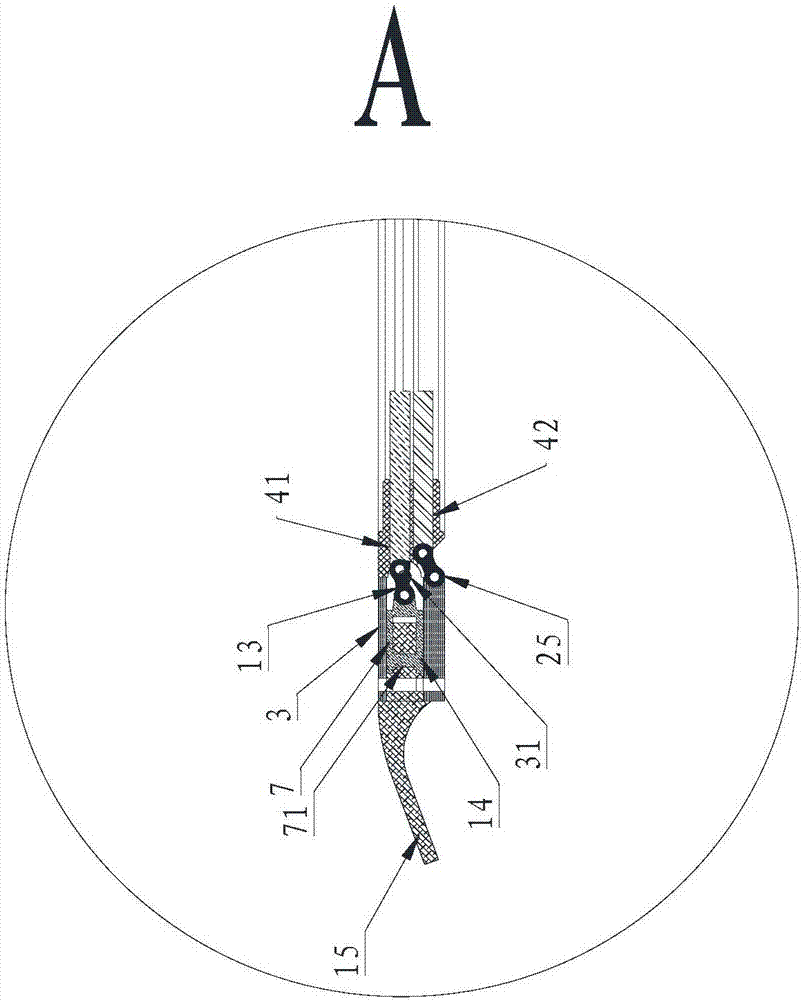 Bendable operating forceps applied to minimally invasive surgery