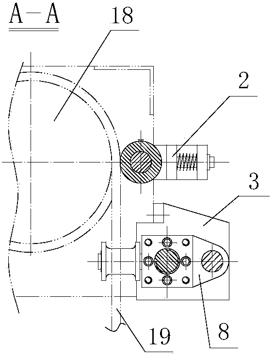 Rope guide with guide rod type adjustable rope guide device and sleeve type rope press