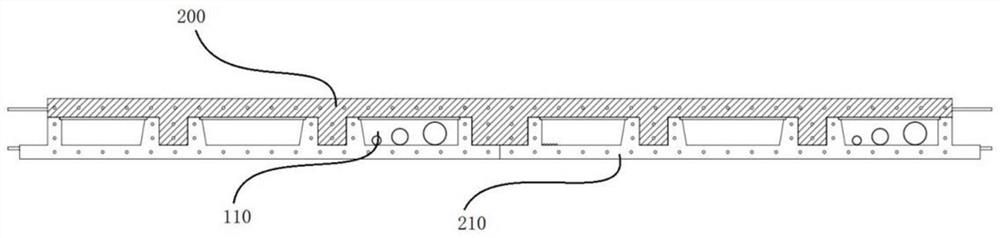 Assembled multi-groove reinforced composite floor slab