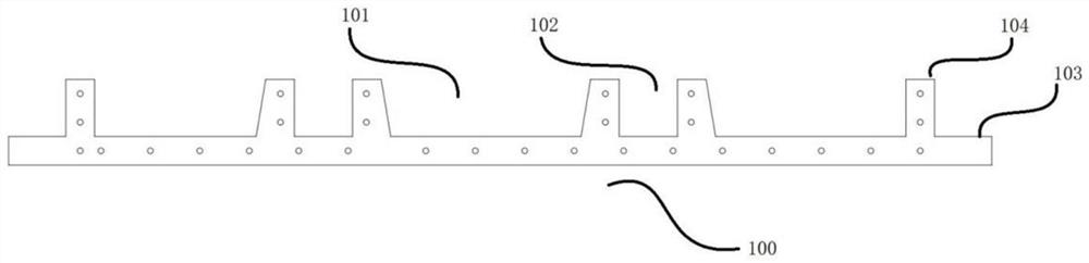 Assembled multi-groove reinforced composite floor slab