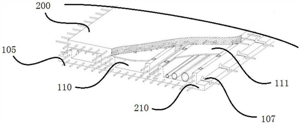 Assembled multi-groove reinforced composite floor slab