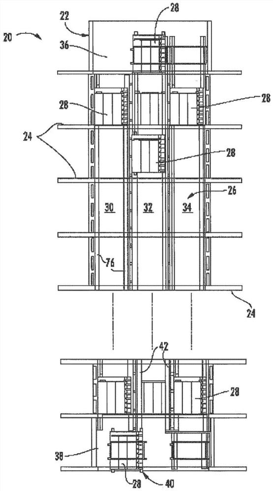 Elevator system with grounded elevator car