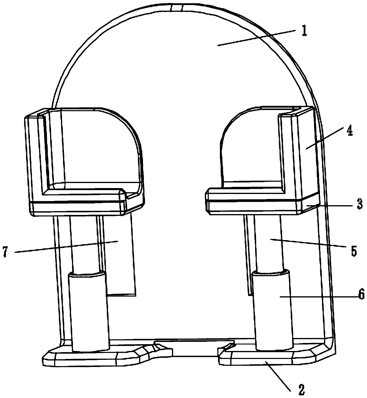 Adaptive mobile phone holder capable of realizing deflection angle self-locking and used for new energy vehicle