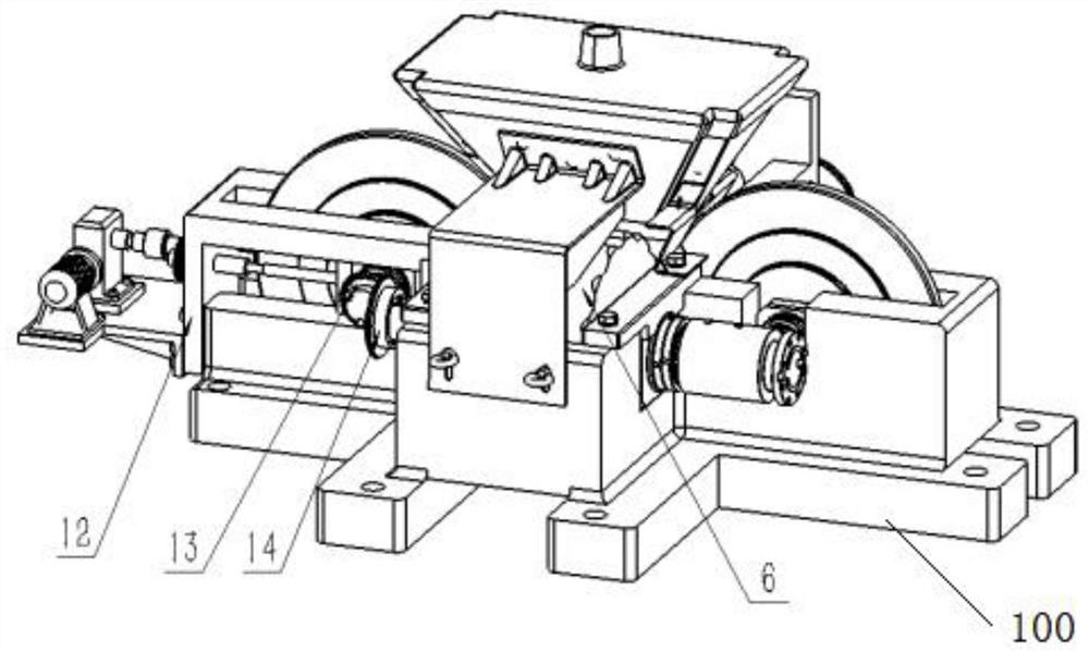 Double-drive four-roller synchronously adjustable semi-solid metal powder rolling mill