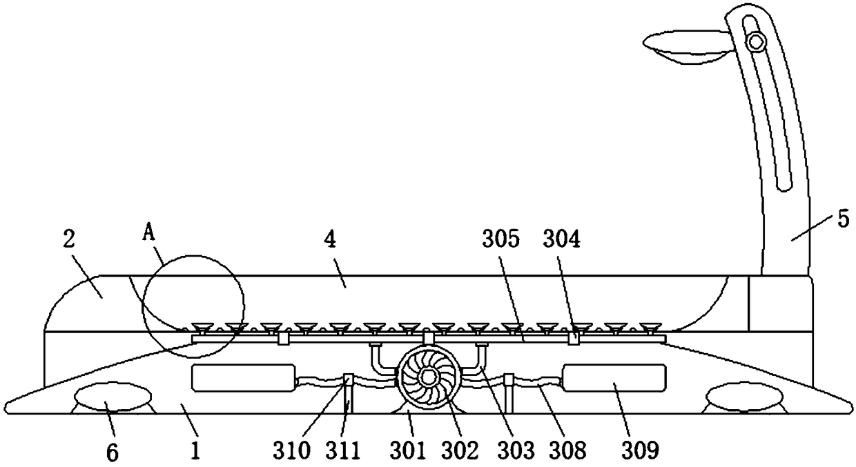 Negative pressure-type automatic machine for taking off shoes used for people with disabled upper limbs