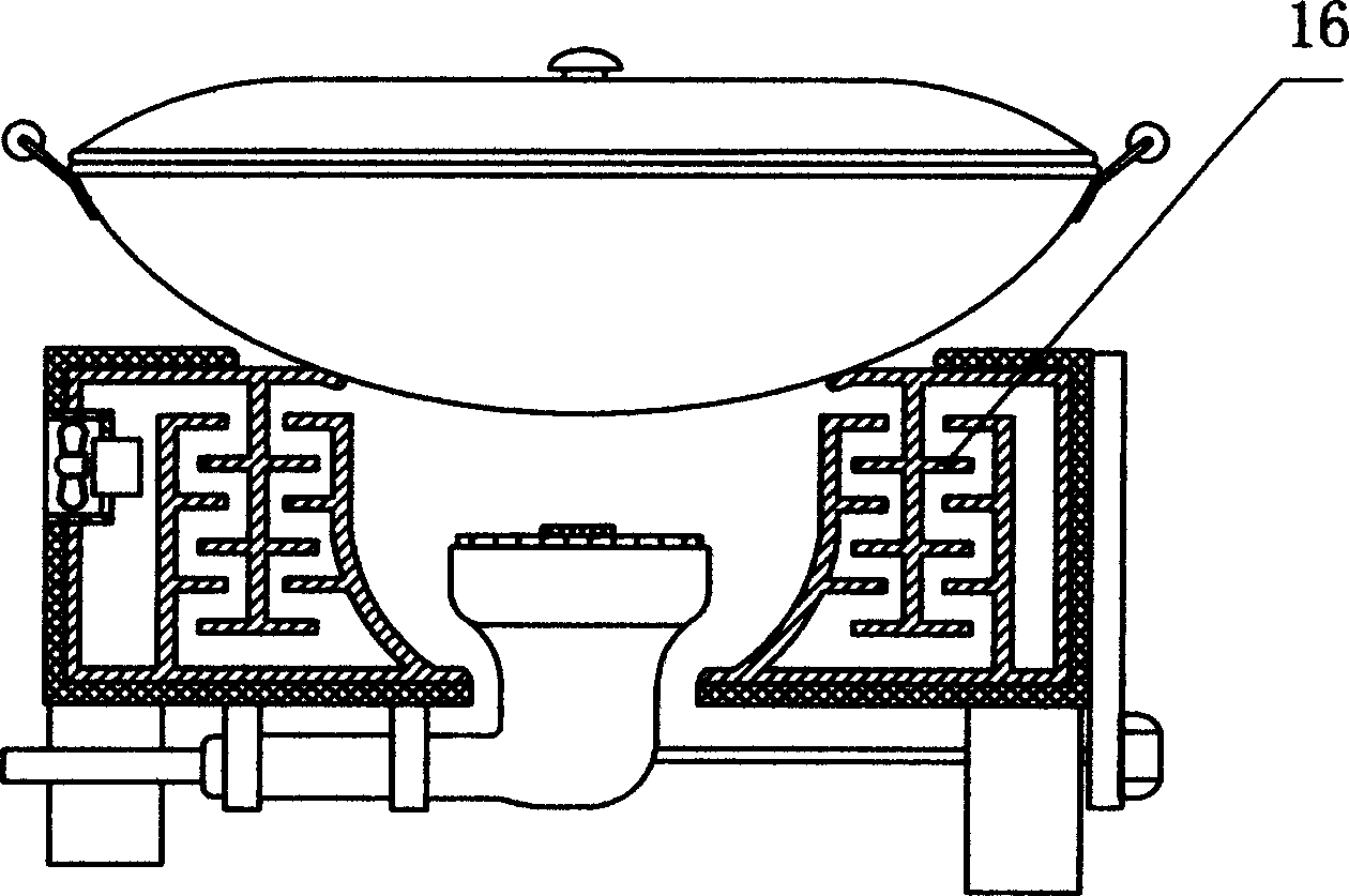 High efficiency energy saving gas range