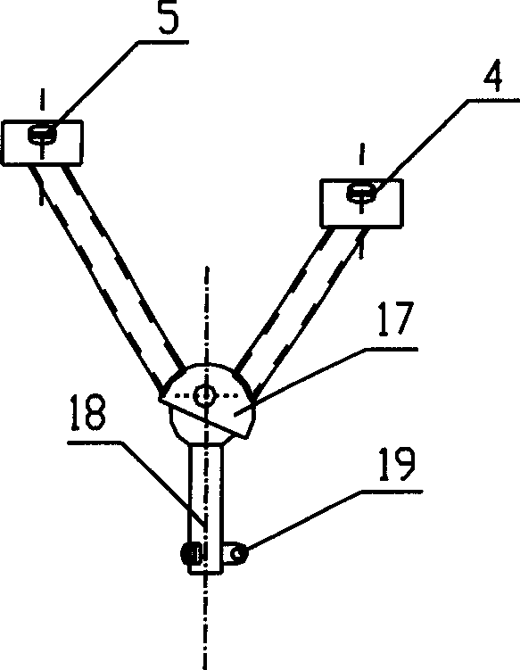 Three-dimesnional visual camera measuring device with large scene based on calibrating technology