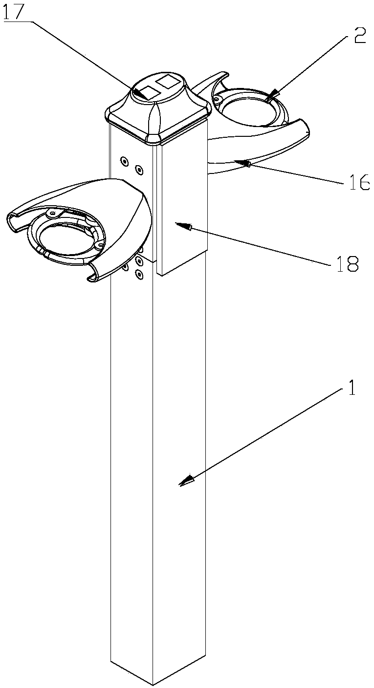 Multifunctional intelligent parking column