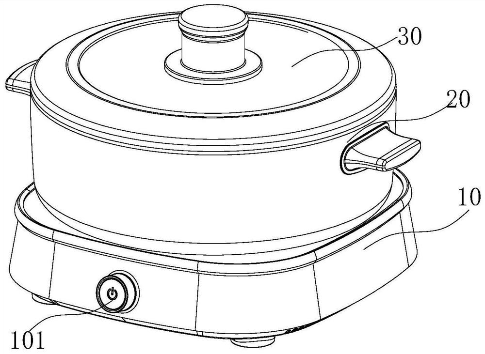 Electromagnetic disc of electromagnetic heating lifting hot pot