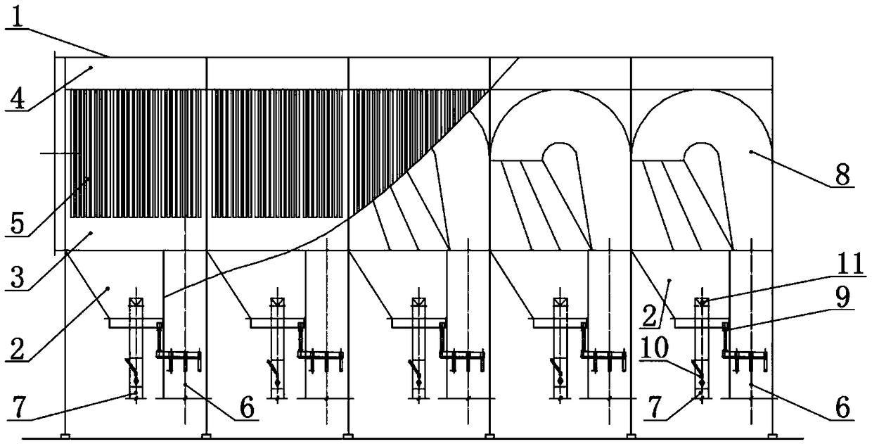 Aluminum electrolysis flue gas purification method and dust collector