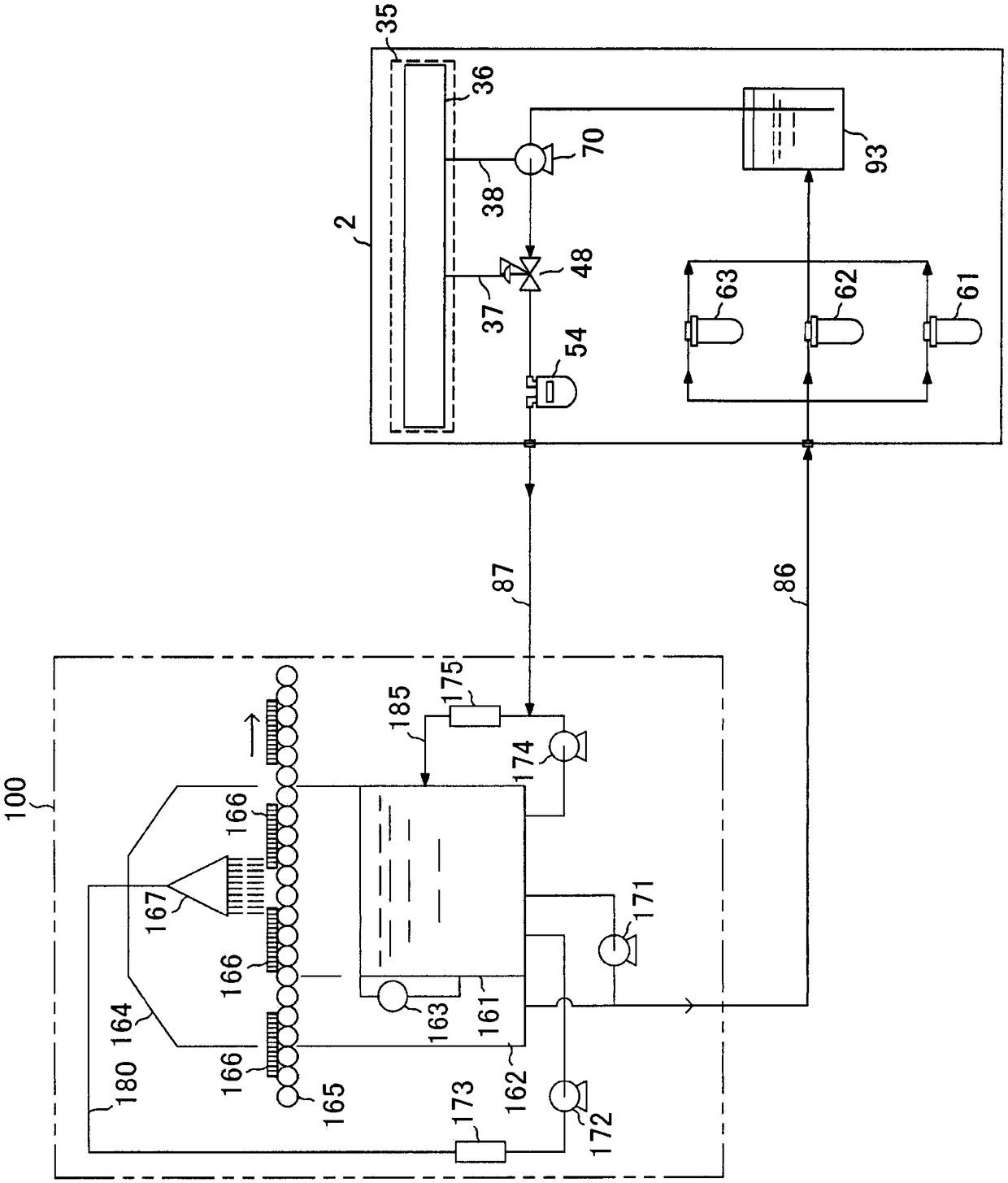 Concentration management device for chemical solution, regeneration unit, and charge calculation method and system