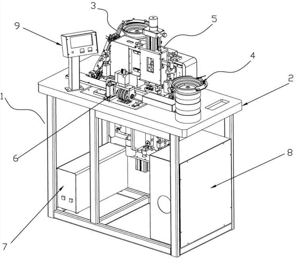 Automatic mounting machine of bra back fasteners