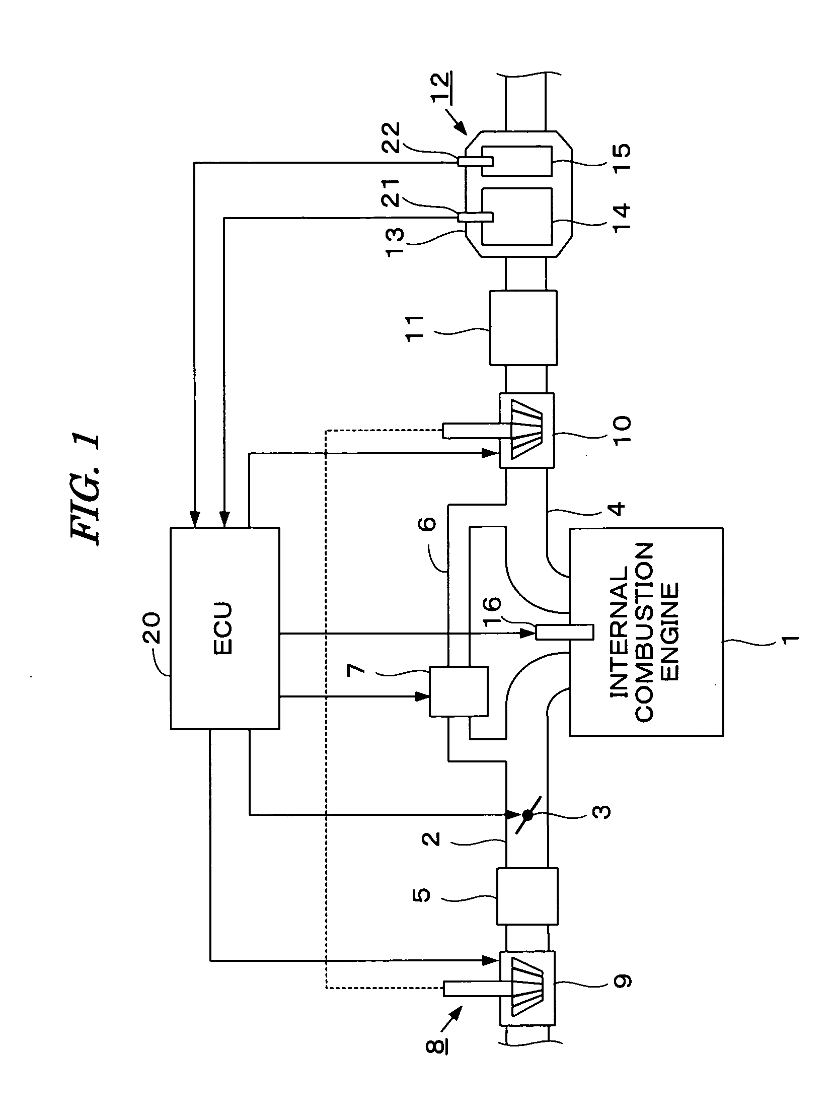 Exhaust gas purifying apparatus for internal combustion engine