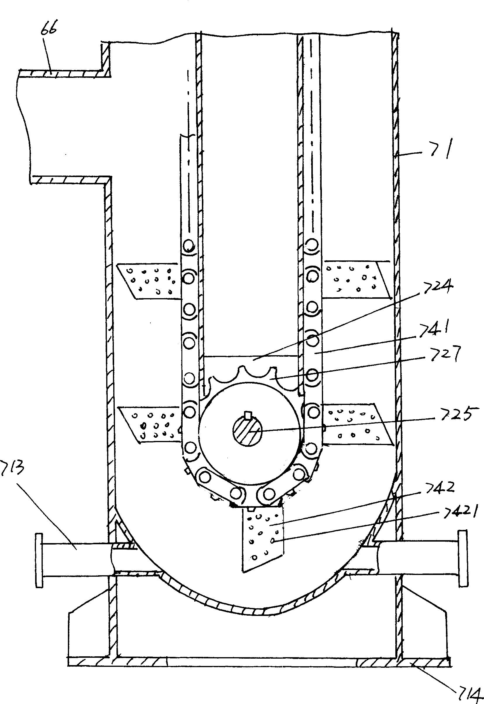 Equipment for continuous extraction of fish protein