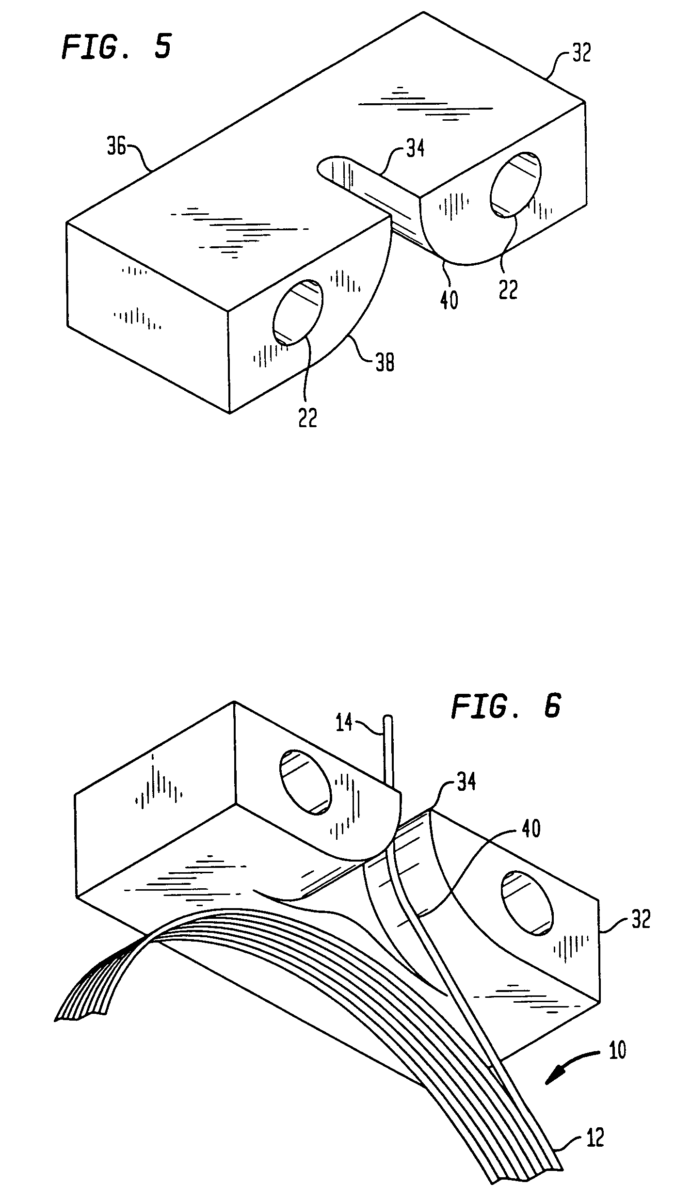 Lead guide for cable extension type position sensors