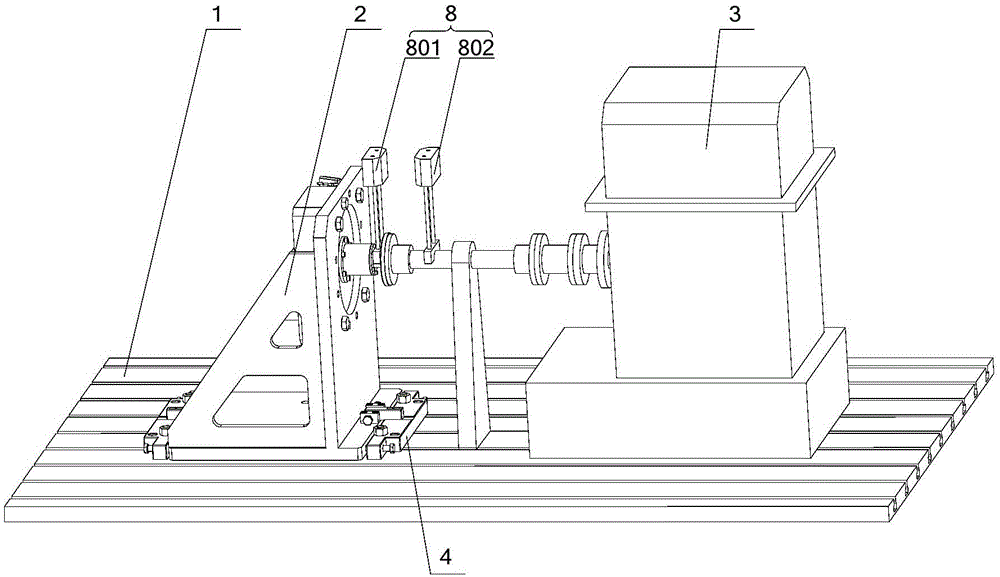 Motor test bench centering system