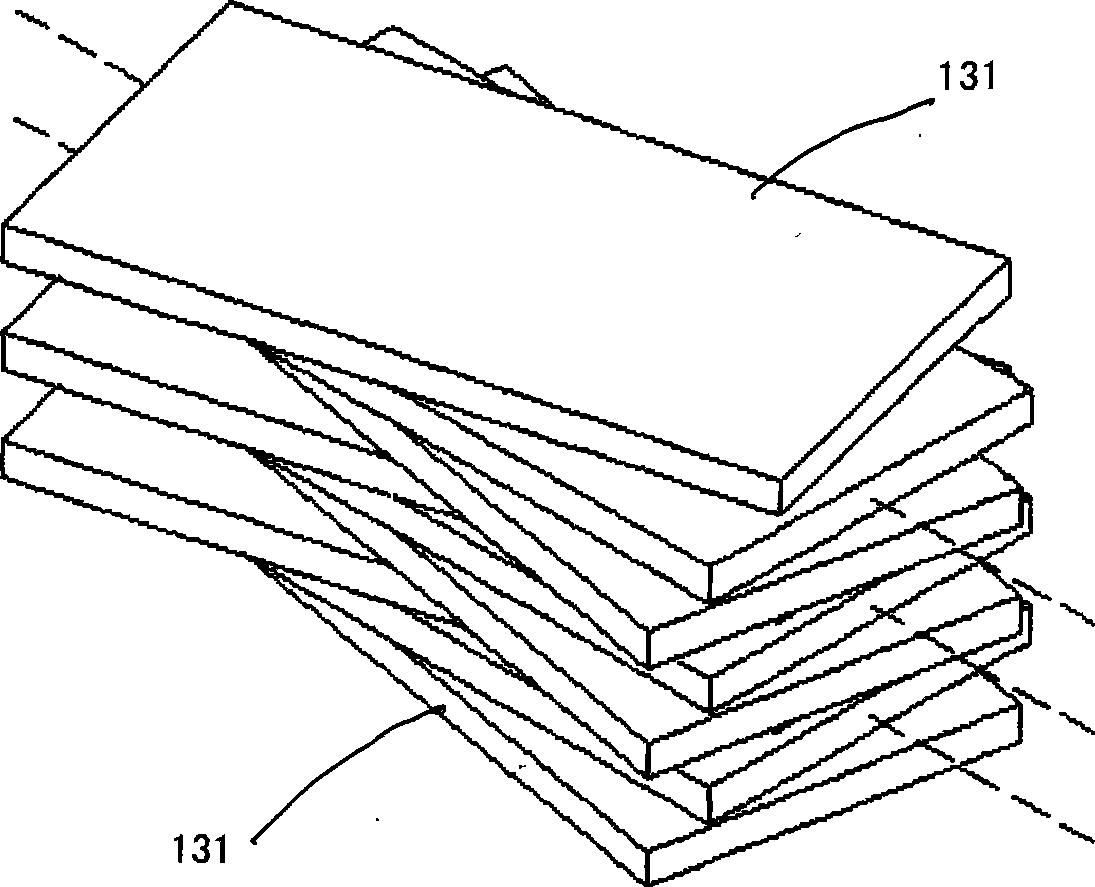 Light beam shaper by refractometry for two-dimension laminate light source