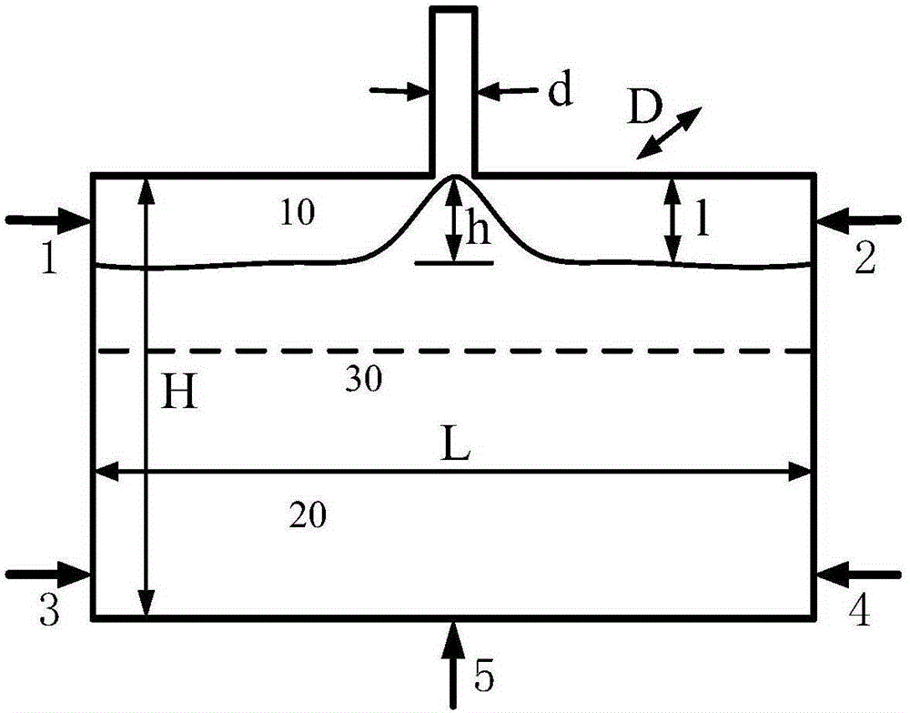 Experimental simulation equipment used for fissure cave type reservoir chamber