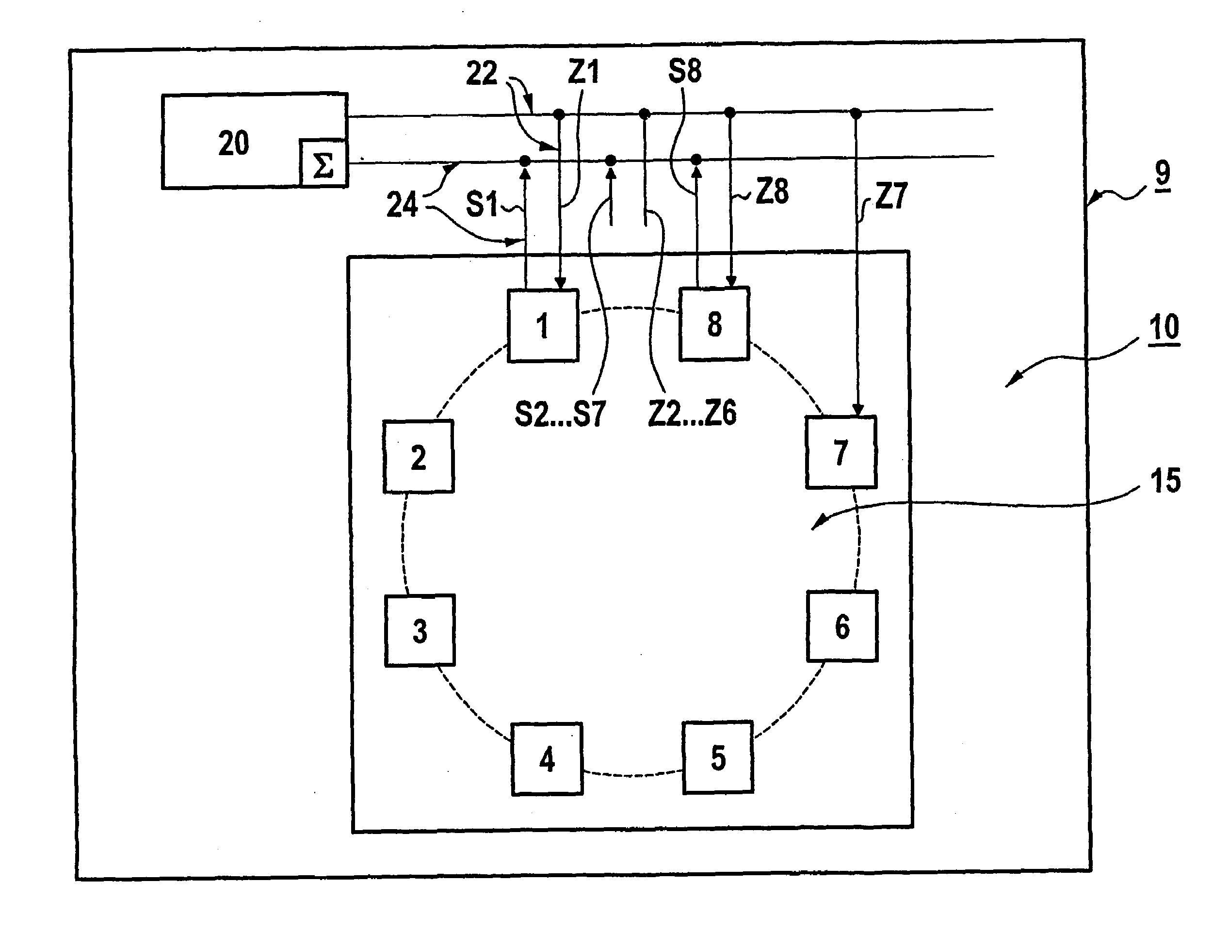 Method and device for operating a multiple component technical system, particularly a combustion system for producing electrical energy