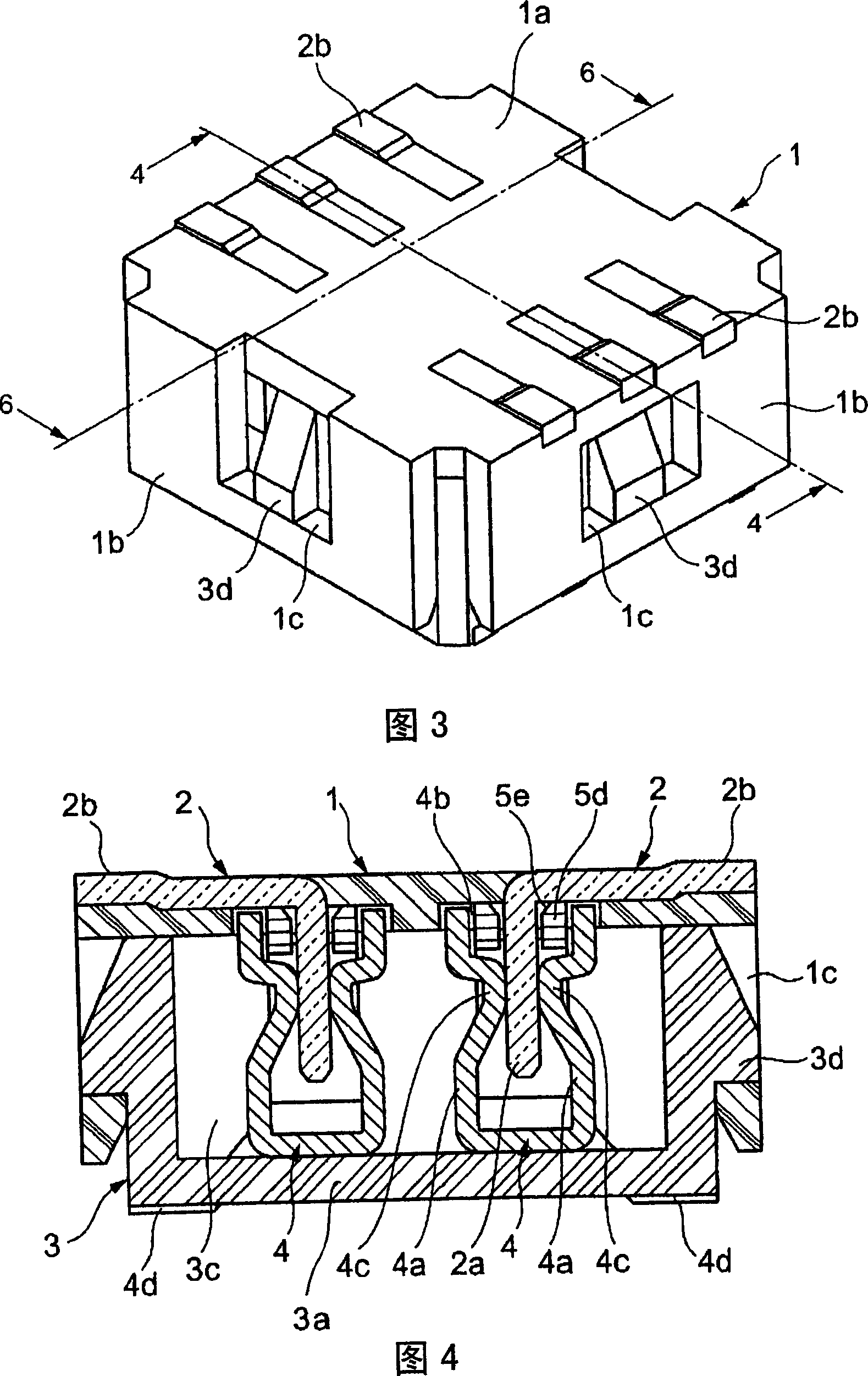 Connector for connection boards