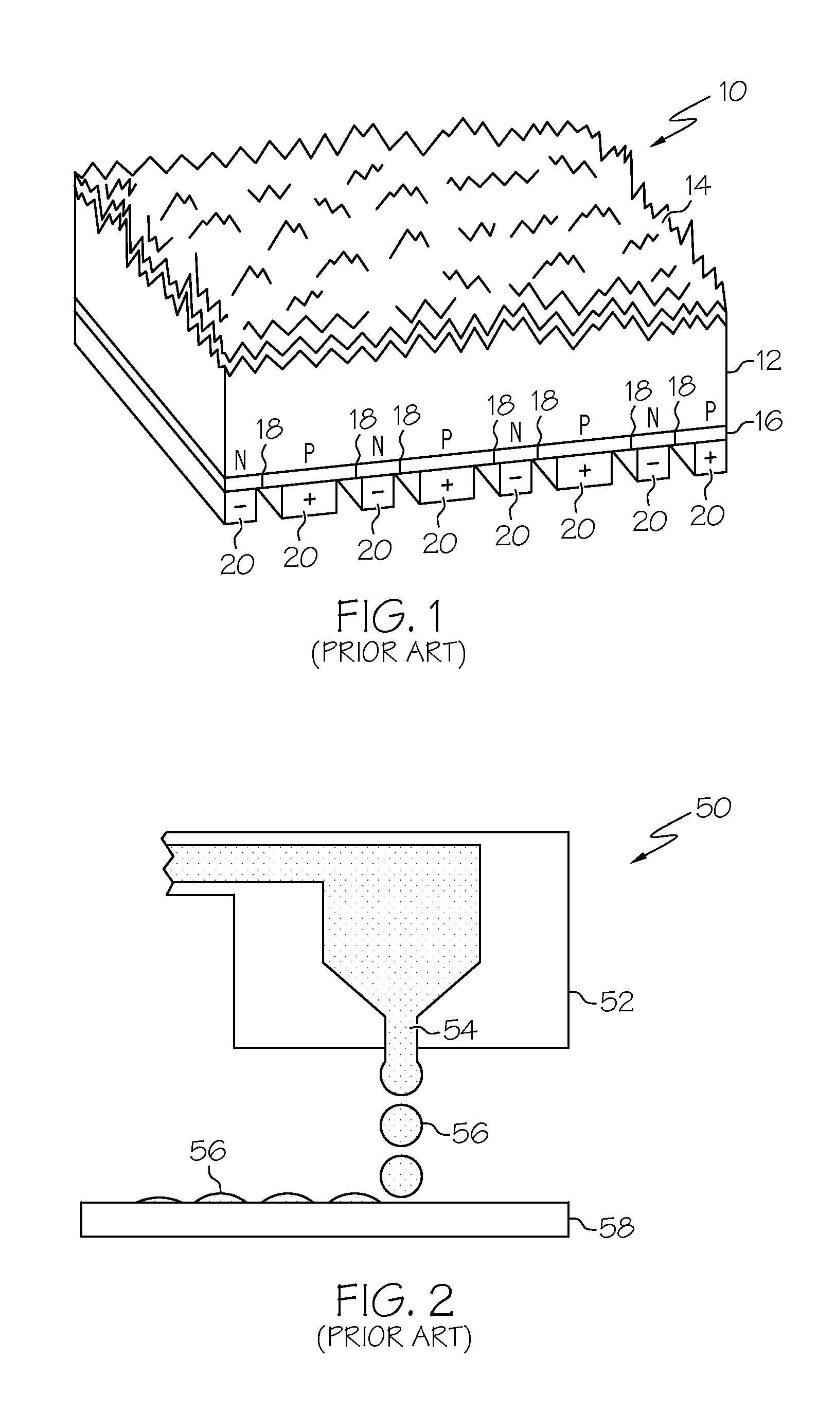 Methods for simultaneously forming n-type and p-type doped regions using non-contact printing processes