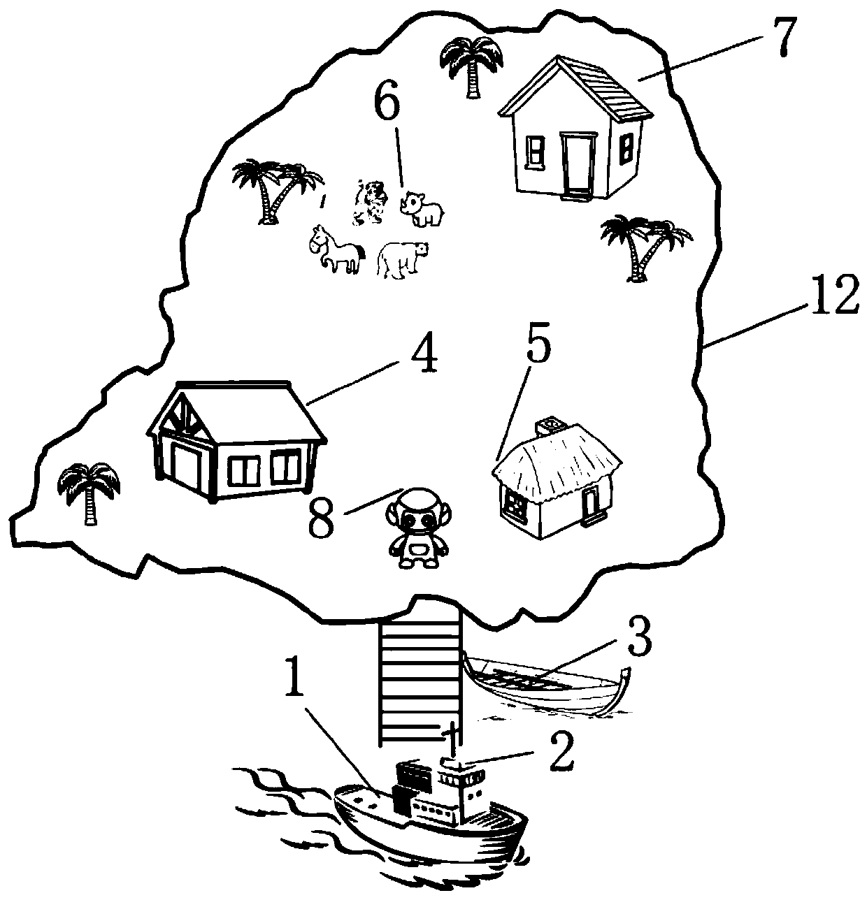 Psychological testing treatment system based on virtual reality