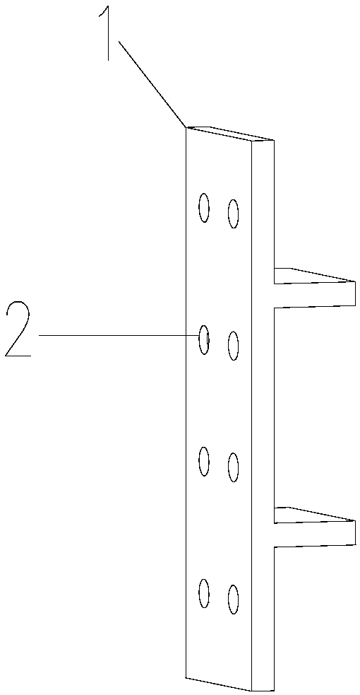 Fabricated frame-shear structure wall split-level connecting structure and splicing method