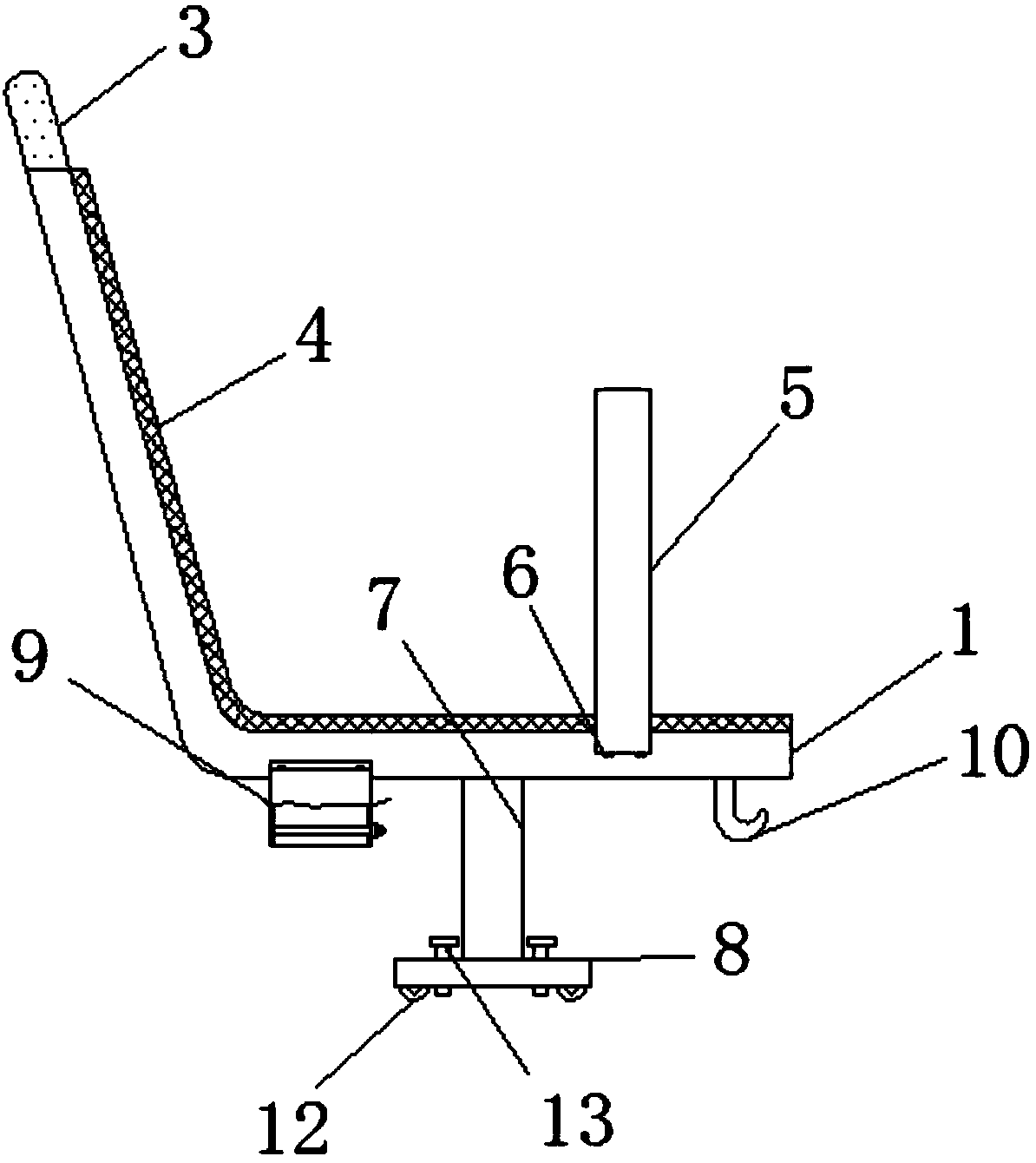 Bus seat mechanism adjustable in spacing