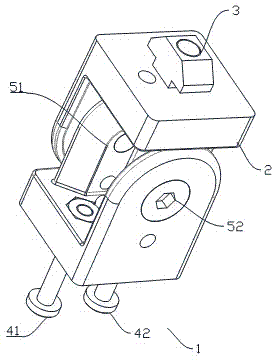 Crane extension arm rotation device